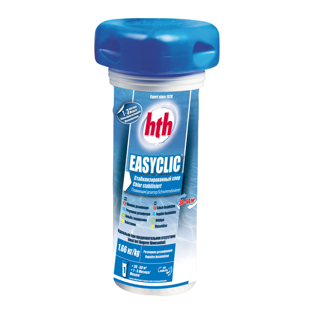 1,66 kg - hth® EASYCLIC Traitement complet de l'eau