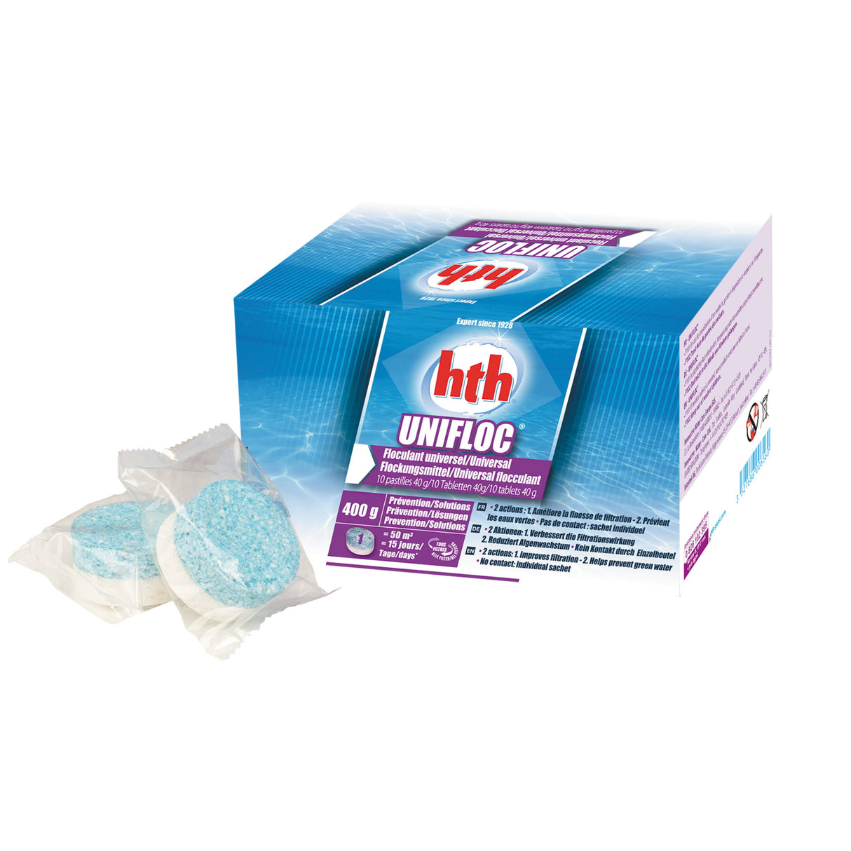 0,4 kg -hth® UNIFLOC 40g Universalflockmittel Tablette