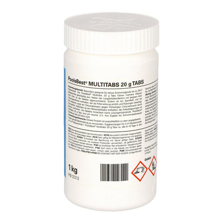 1 kg - PoolsBest® Mini - Multitabs 5 in 1, 20 g Tabletten