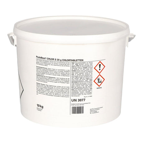 10 kg - PoolsBest® Chlortabs S 20g - rapidement soluble