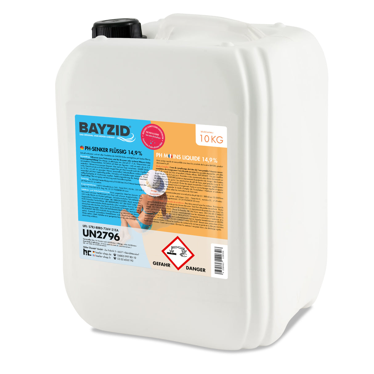 10 kg BAYZID® pH Minus flüssig