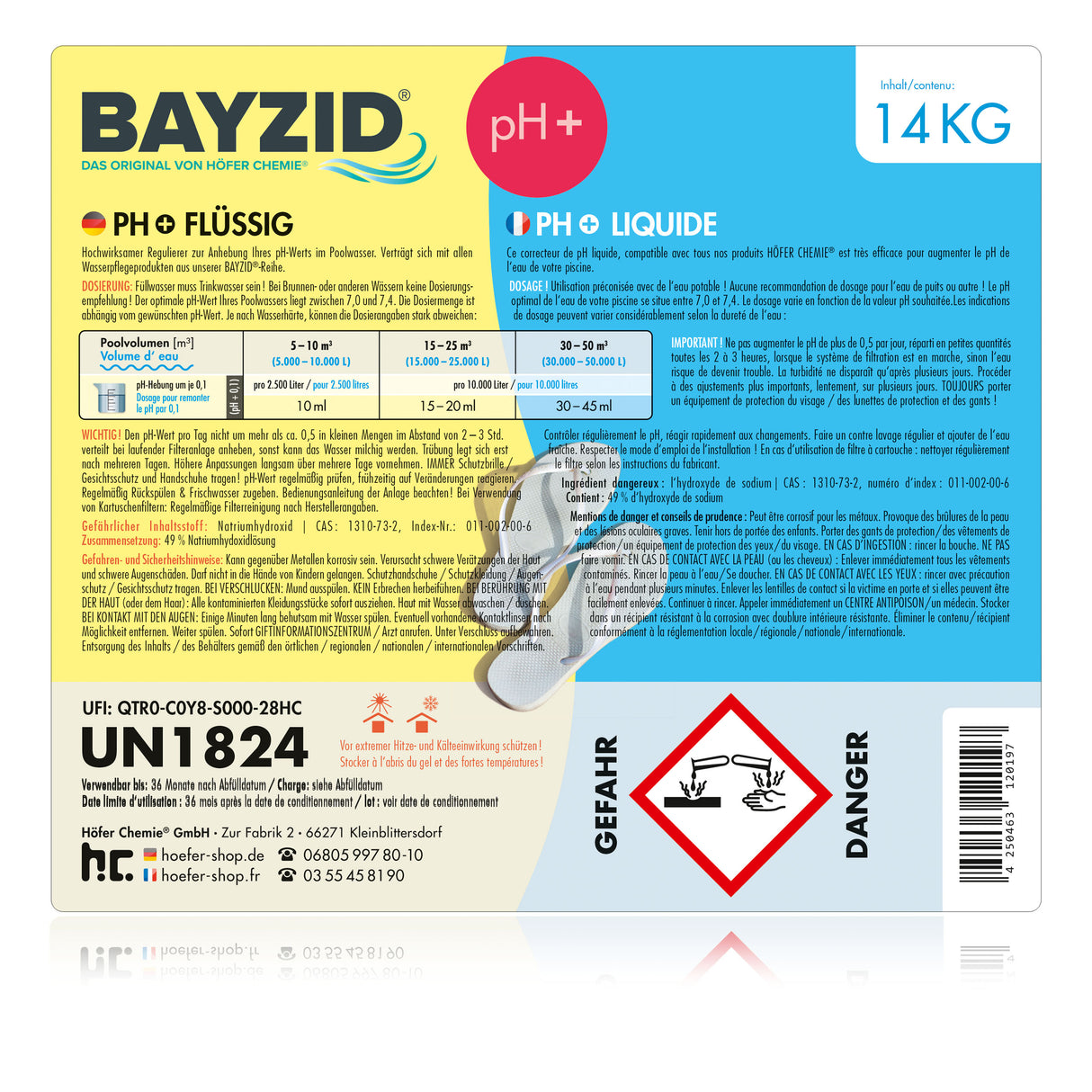 14 kg BAYZID® pH Plus flüssig