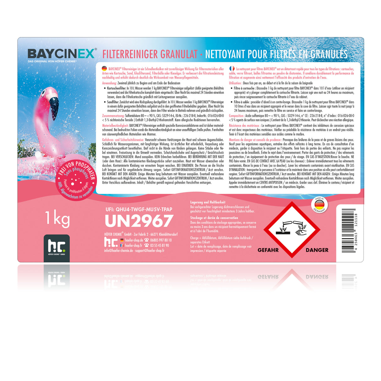 1 kg BAYCINEX® Filterreiniger Granulat