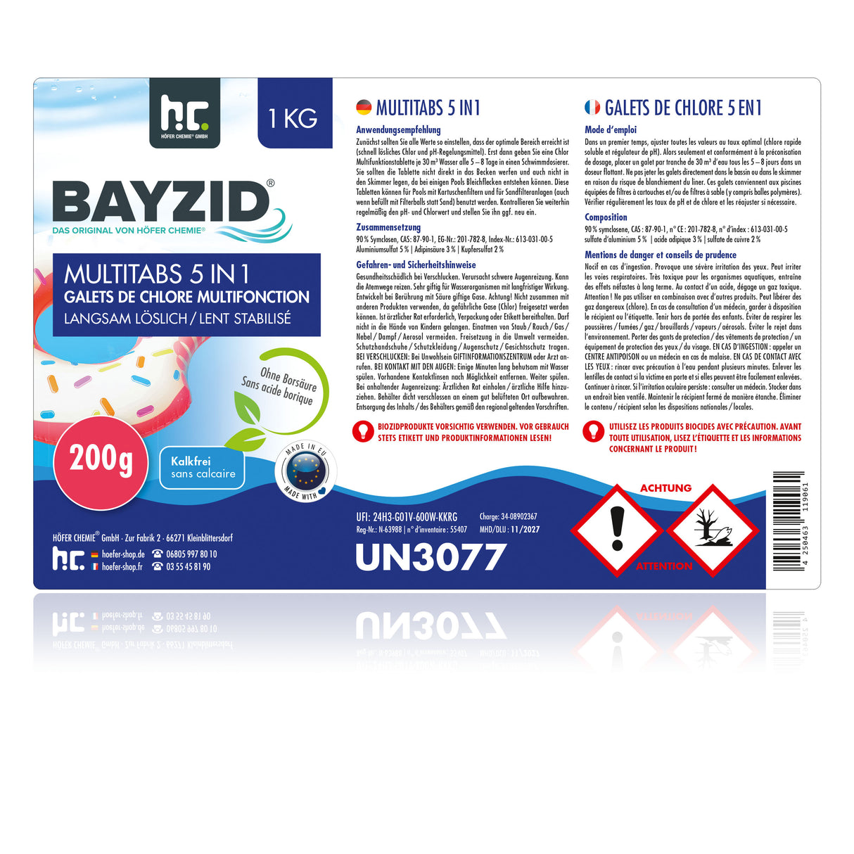 1 kg BAYZID® Multitabs 5in1, 200g