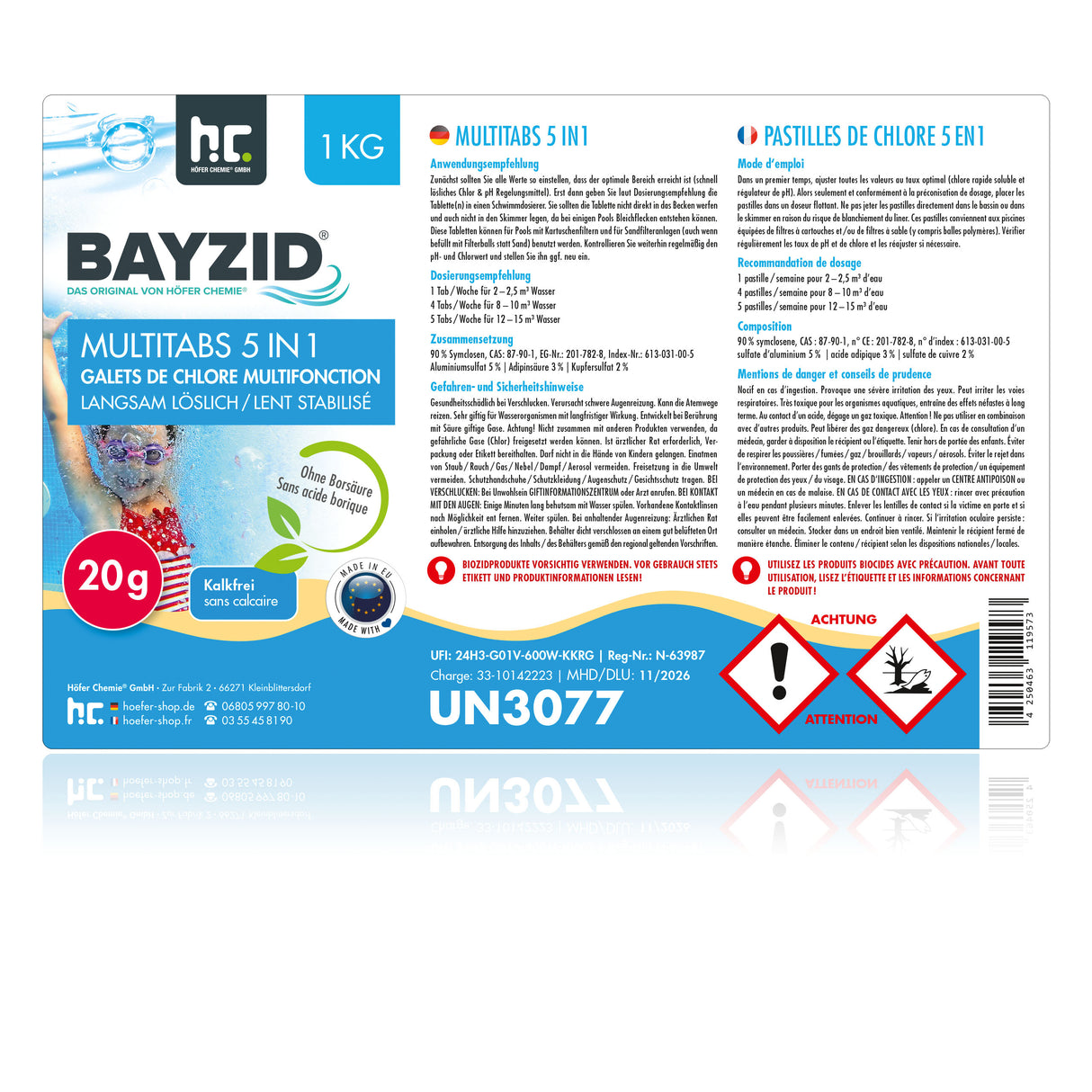 1 kg BAYZID® Multitabs 5in1, 20g