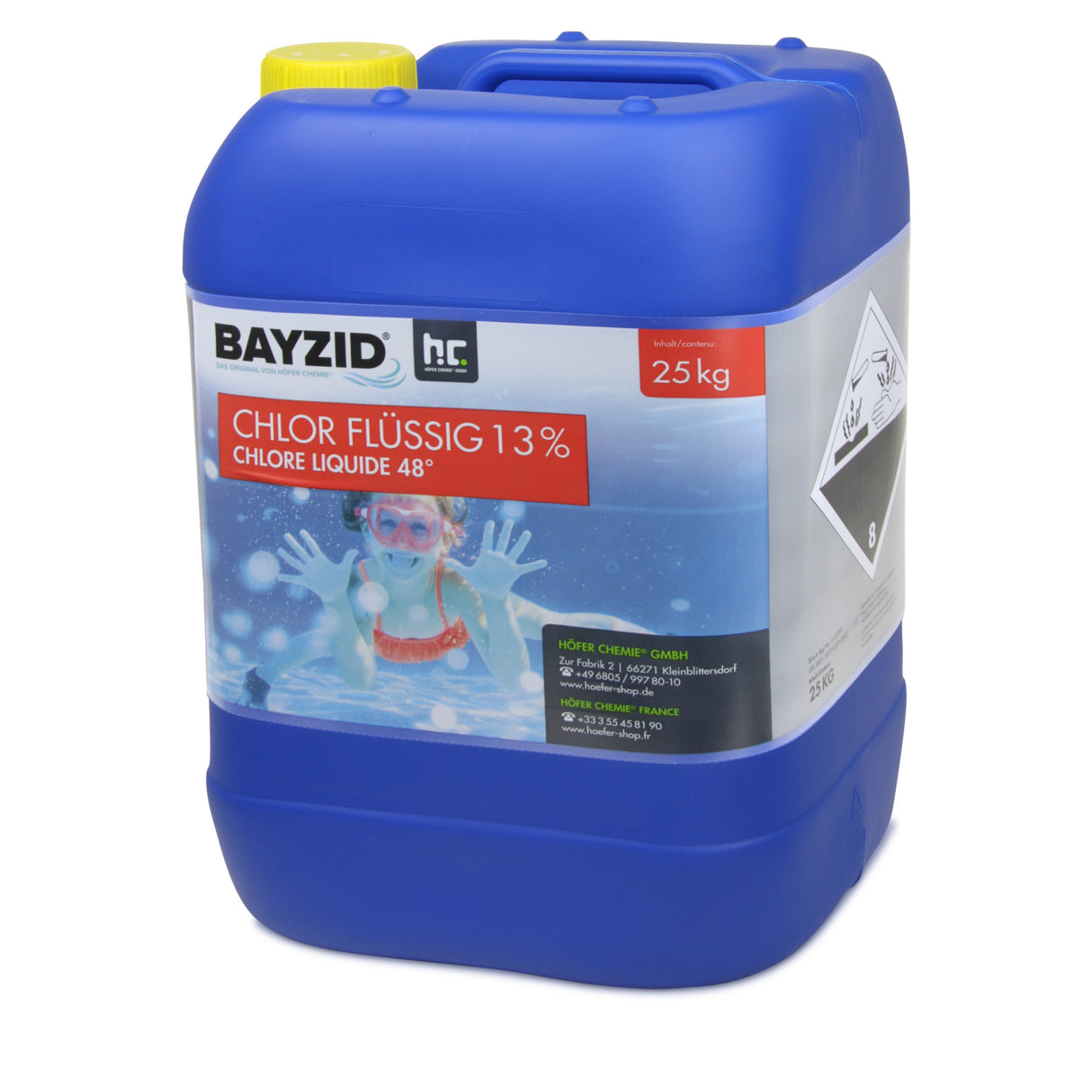 25 kg BAYZID® Chlore 13% liquide