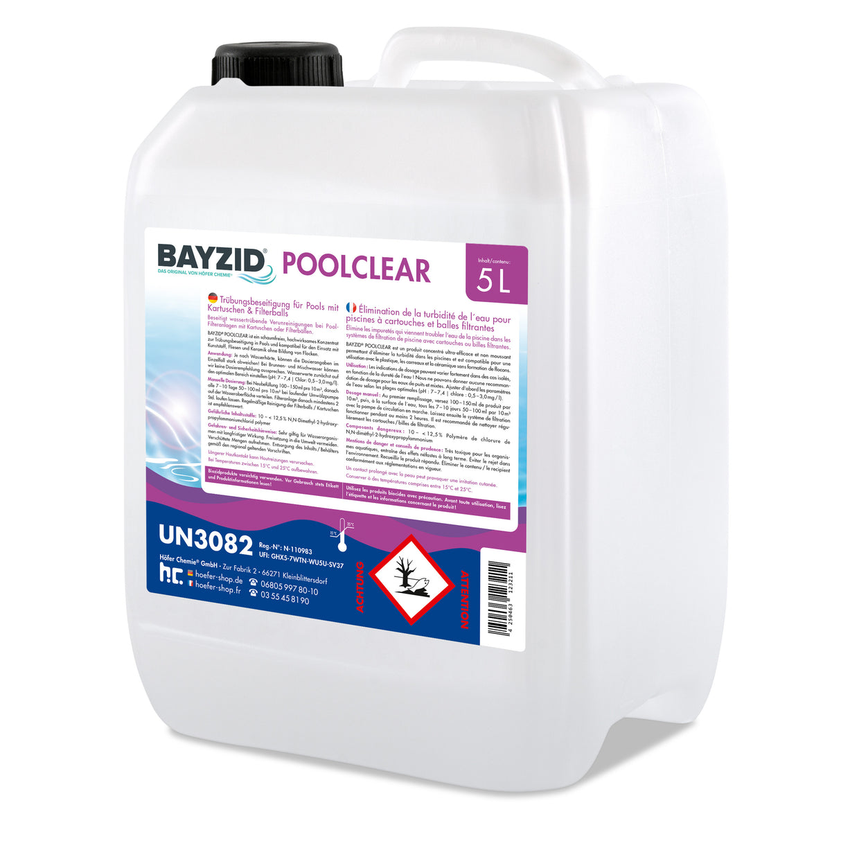 5 L BAYZID® Poolclear Trübungsbeseitigung