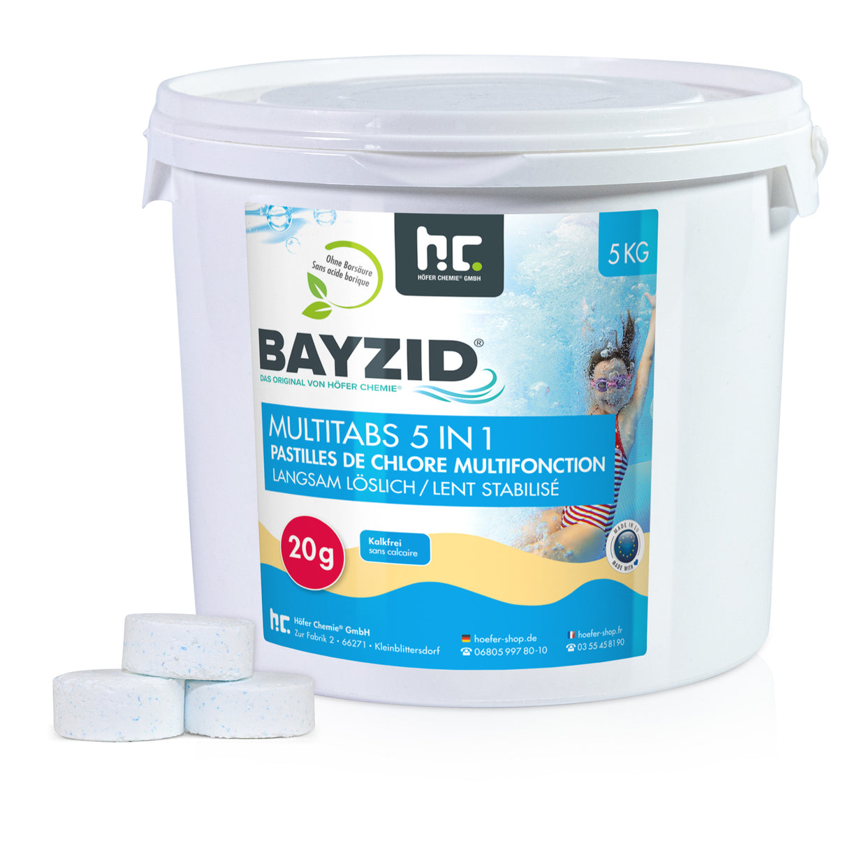 5 kg BAYZID® Multitabs 5in1, 20g