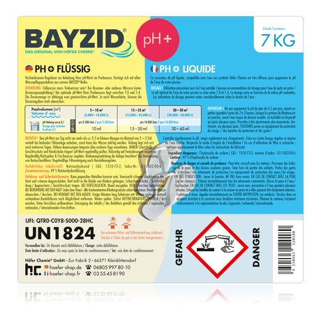 7 kg BAYZID® pH Plus flüssig