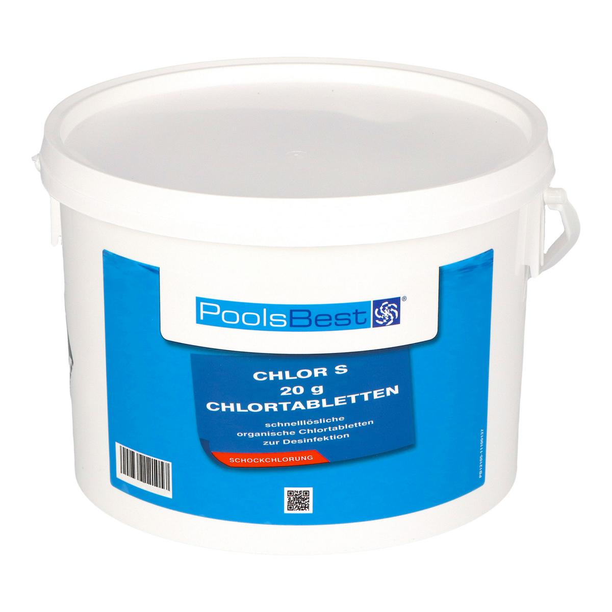 3 kg - PoolsBest® Chlortabs S 20g - schnelllöslich