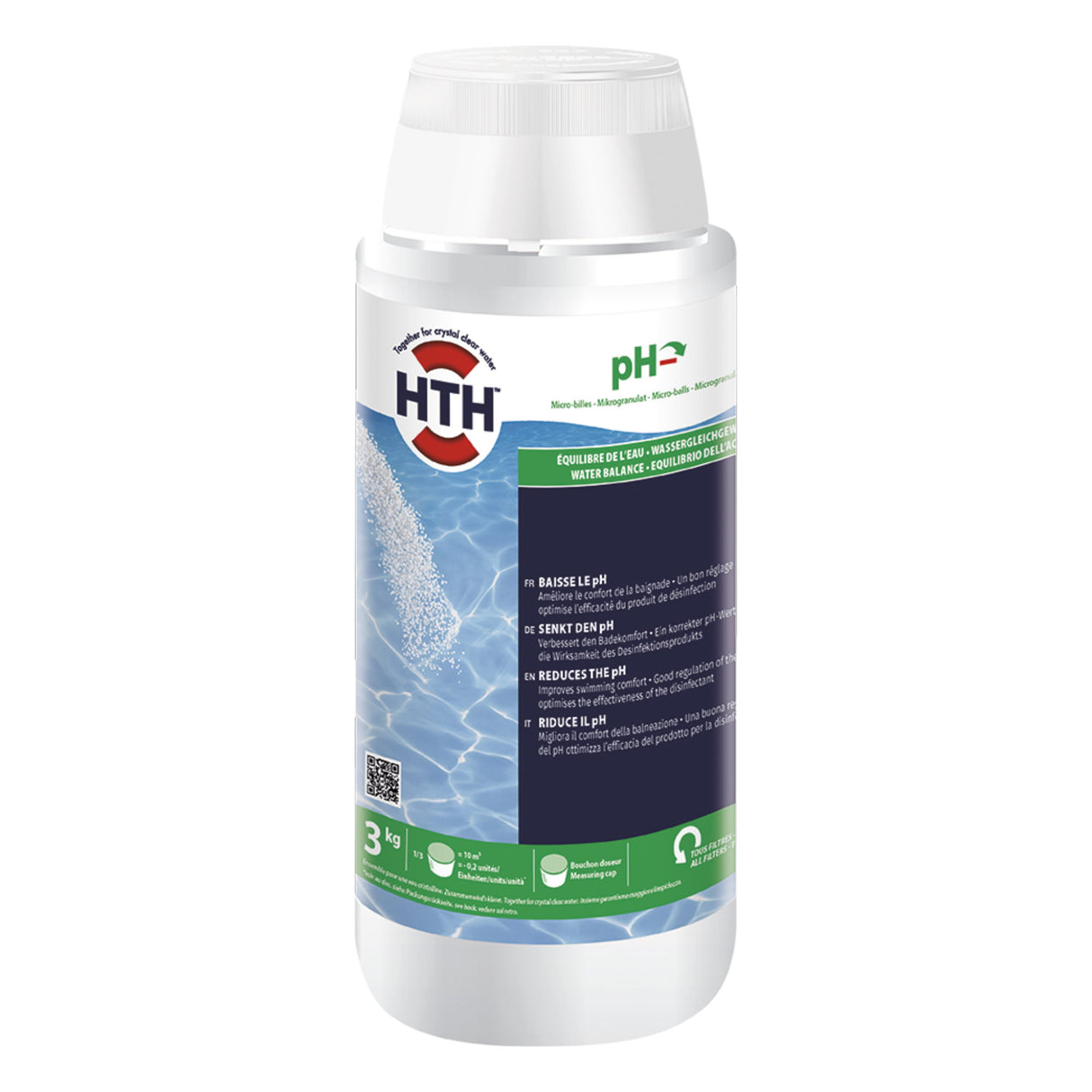 3 kg - hth® pH MINUS (MikroGranulat)