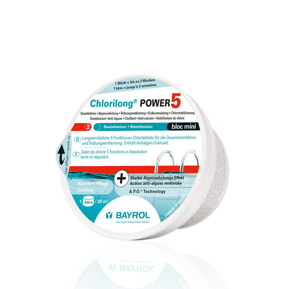 340g - BAYROL Chlorilong Power 5 Bloc Mini