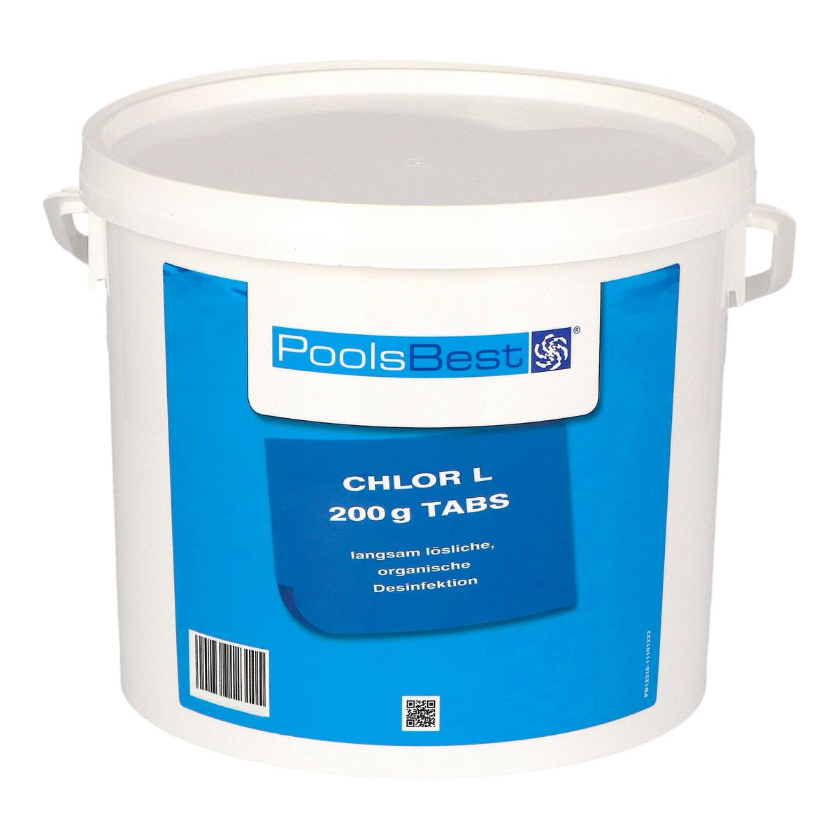 5 kg - PoolsBest® Chlor L 200g Tabletten 92% Aktivchlor langsamlöslich