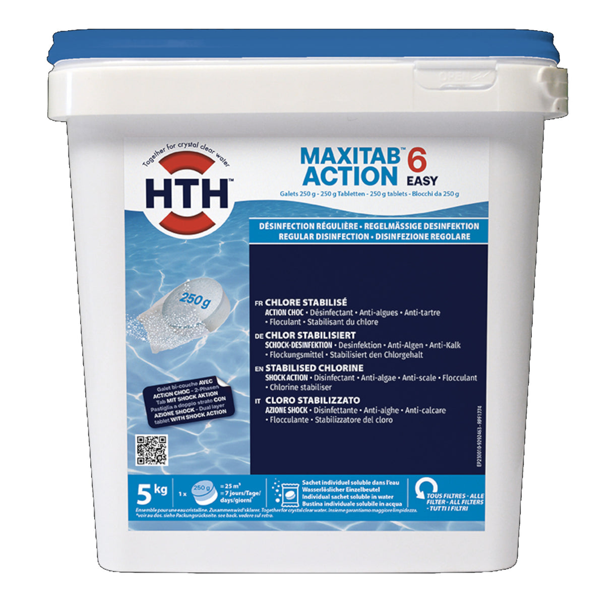 5 kg - hth® MAXITAB® 250g ACTION 6® EASY