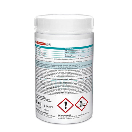 1 kg - BAYROL e-Chlorilong® CLASSIC Comprimés de 200 g