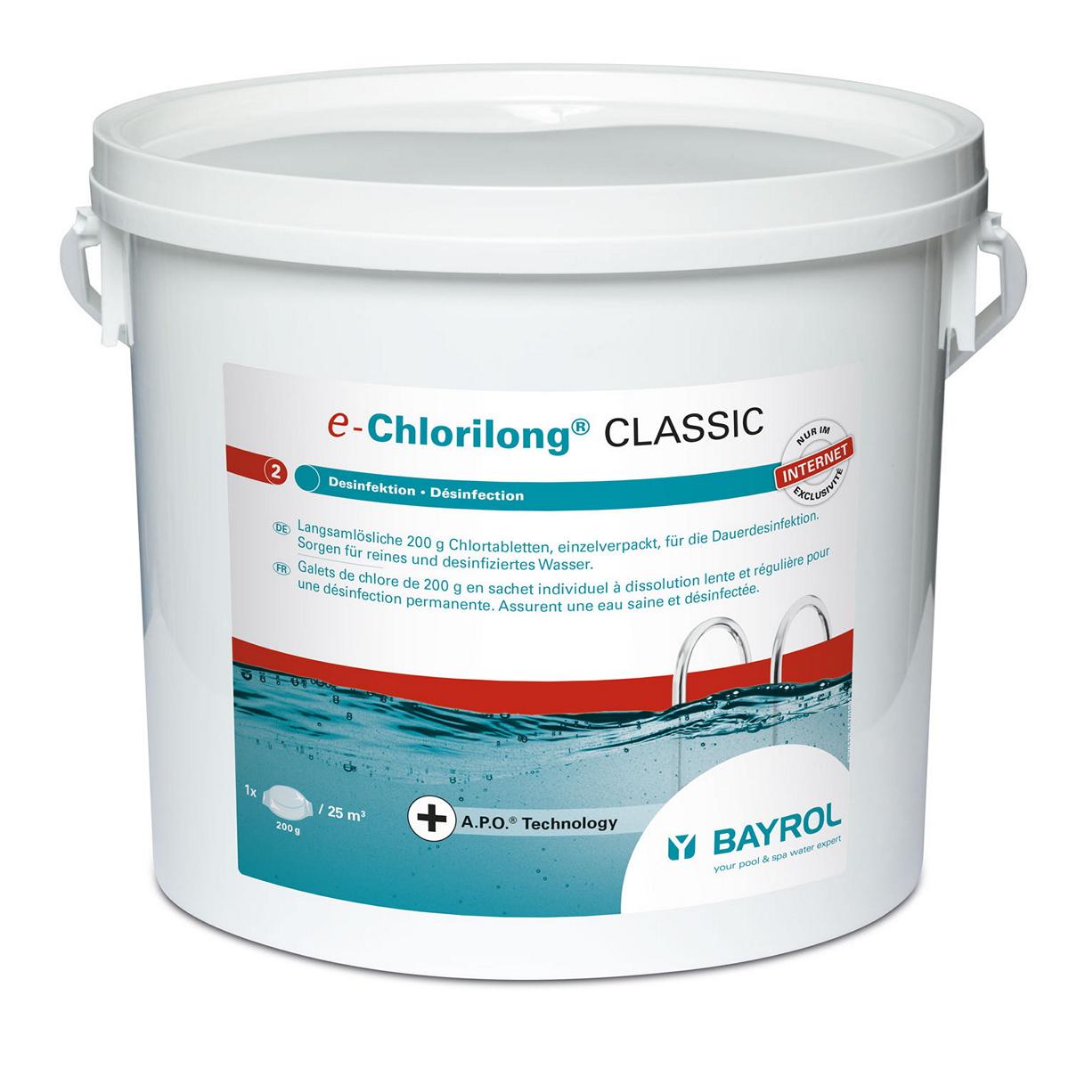 5 kg - BAYROL e-Chlorilong® CLASSIC 200 g Tabletten