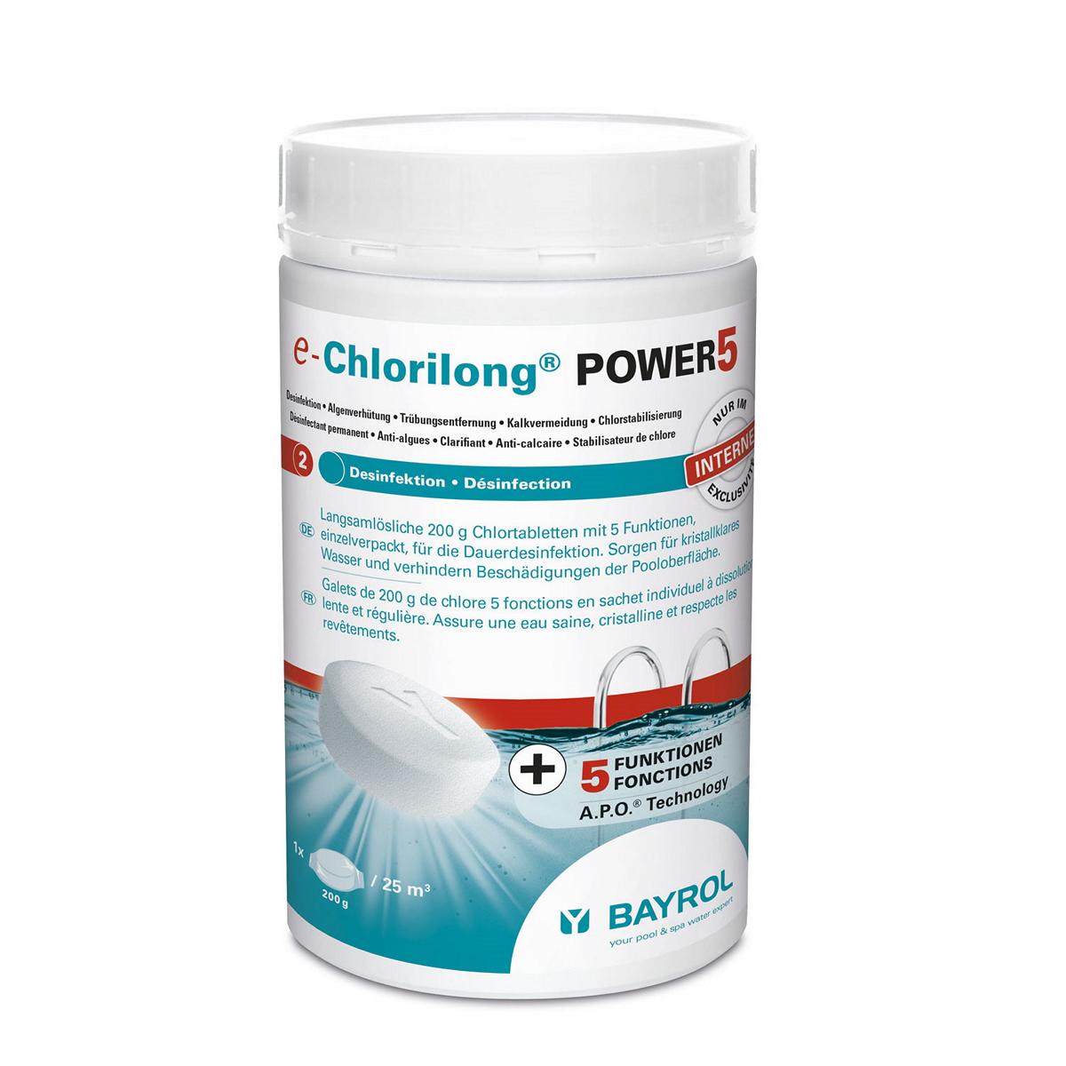 1 kg - BAYROL e-Chlorilong® POWER 5  200 g Tabletten