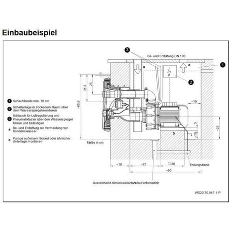 BADU JET Wave 2,6 kW weiße LED Fertigmontagesatz - 58m³ / h - 400V