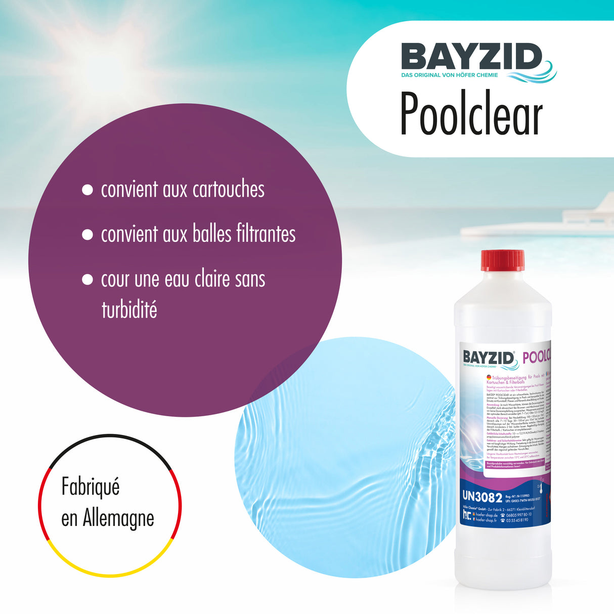 1 L BAYZID® Poolclear Trübungsbeseitigung