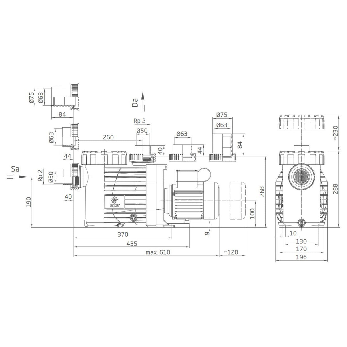 Speck BADU Gamma 32, 230V - 1,50 kW - Stock B