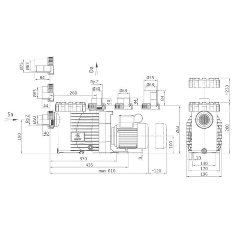 Speck BADU Gamma Eco VS, 230V - 1,10 kW