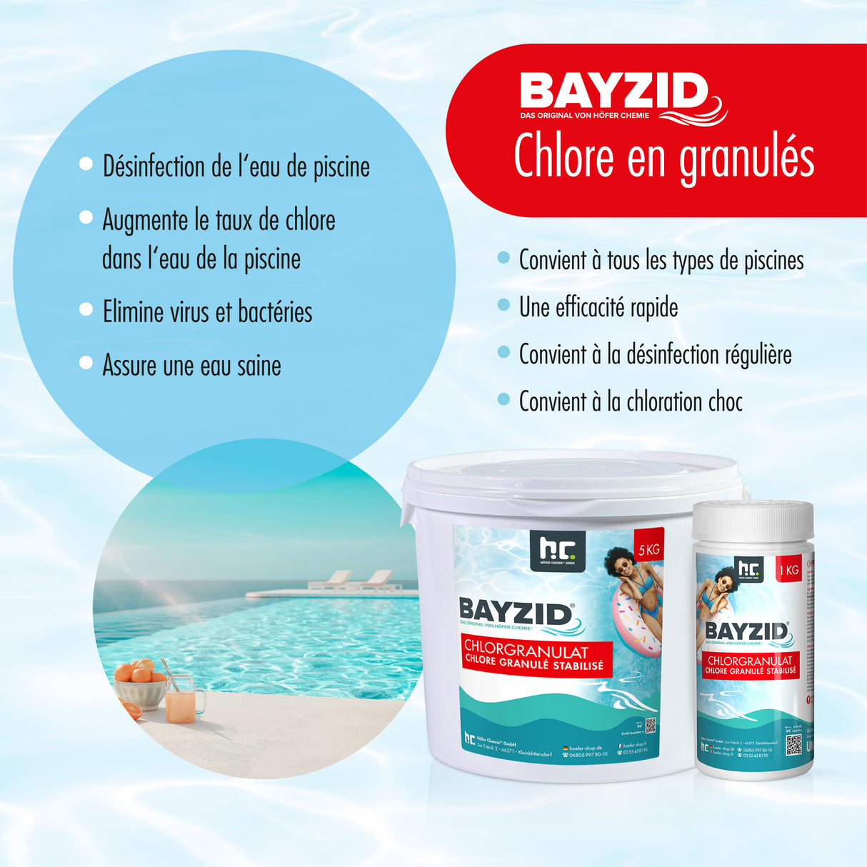 1 kg BAYZID® Chlorgranulat