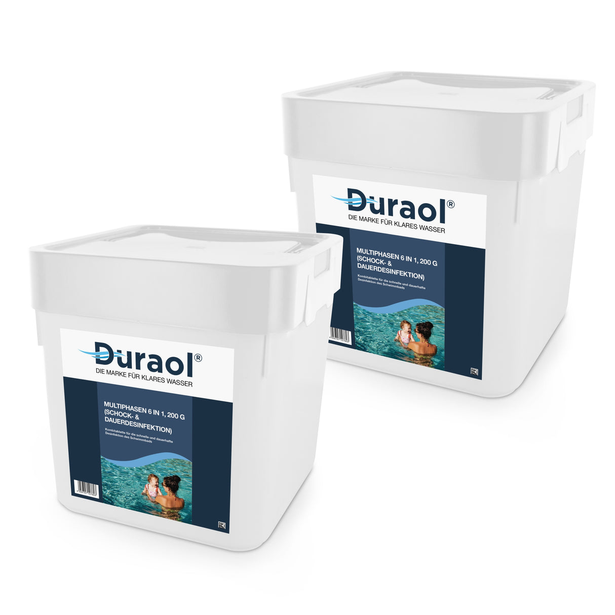 10 kg (2 x 5 kg) - Duraol® Multiphase 6 en 1, 200 g (choc &amp; désinfection permanente)