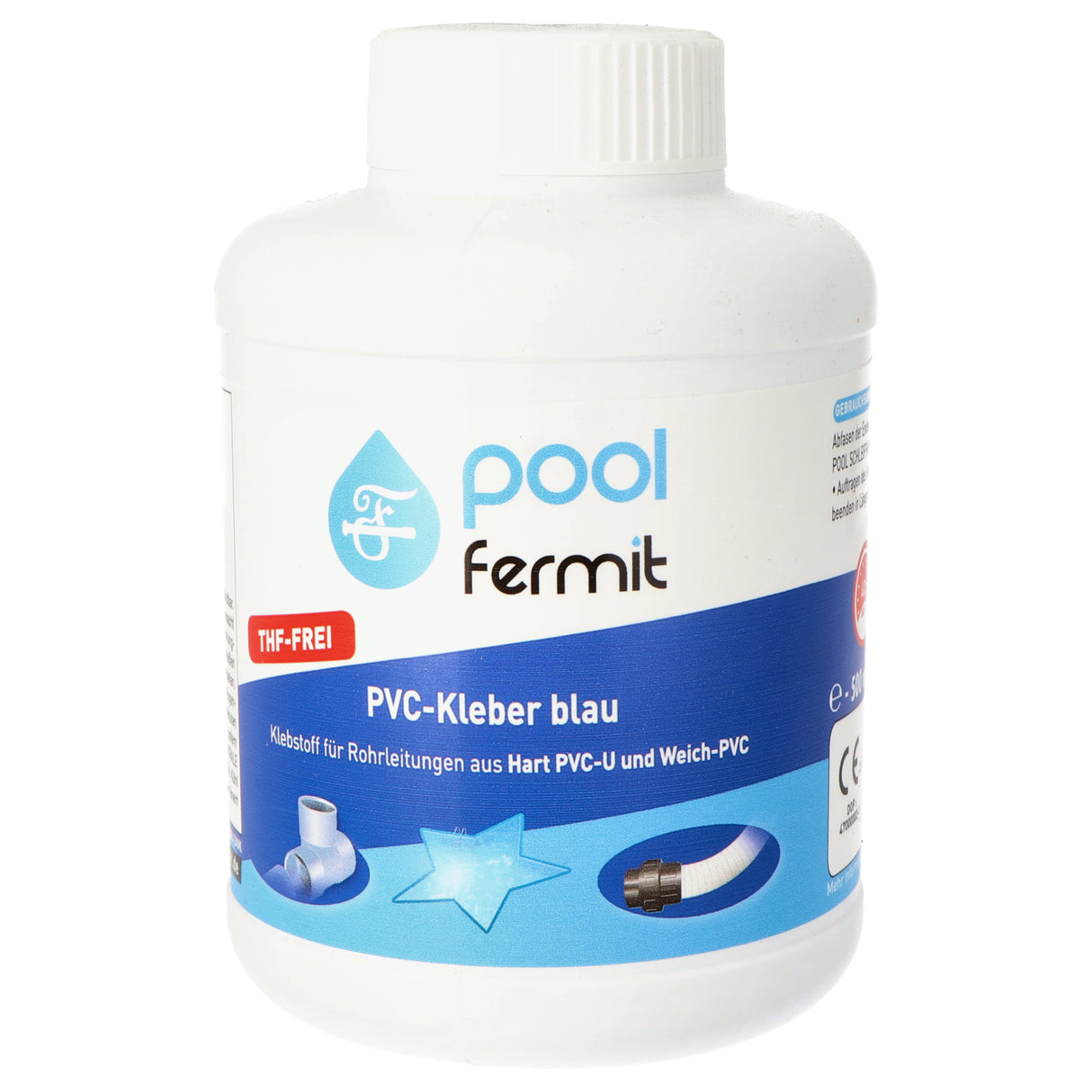 Colle PVC Fermit avec pinceau - 500ml