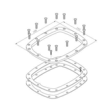 Système à contre-courant Astral ECO simple flux - fixation par bride pour piscine liner