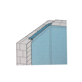 Profilé de fixation en PVC dur (étroit) - pour piscines rectangulaires