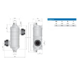 Échangeur de chaleur Pahlen Hi-Temp Titan 65 000 kcal/h = 75 kW