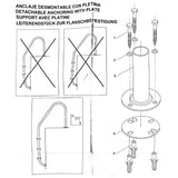 Embout d'échelle V4A pour échelle d'entrée