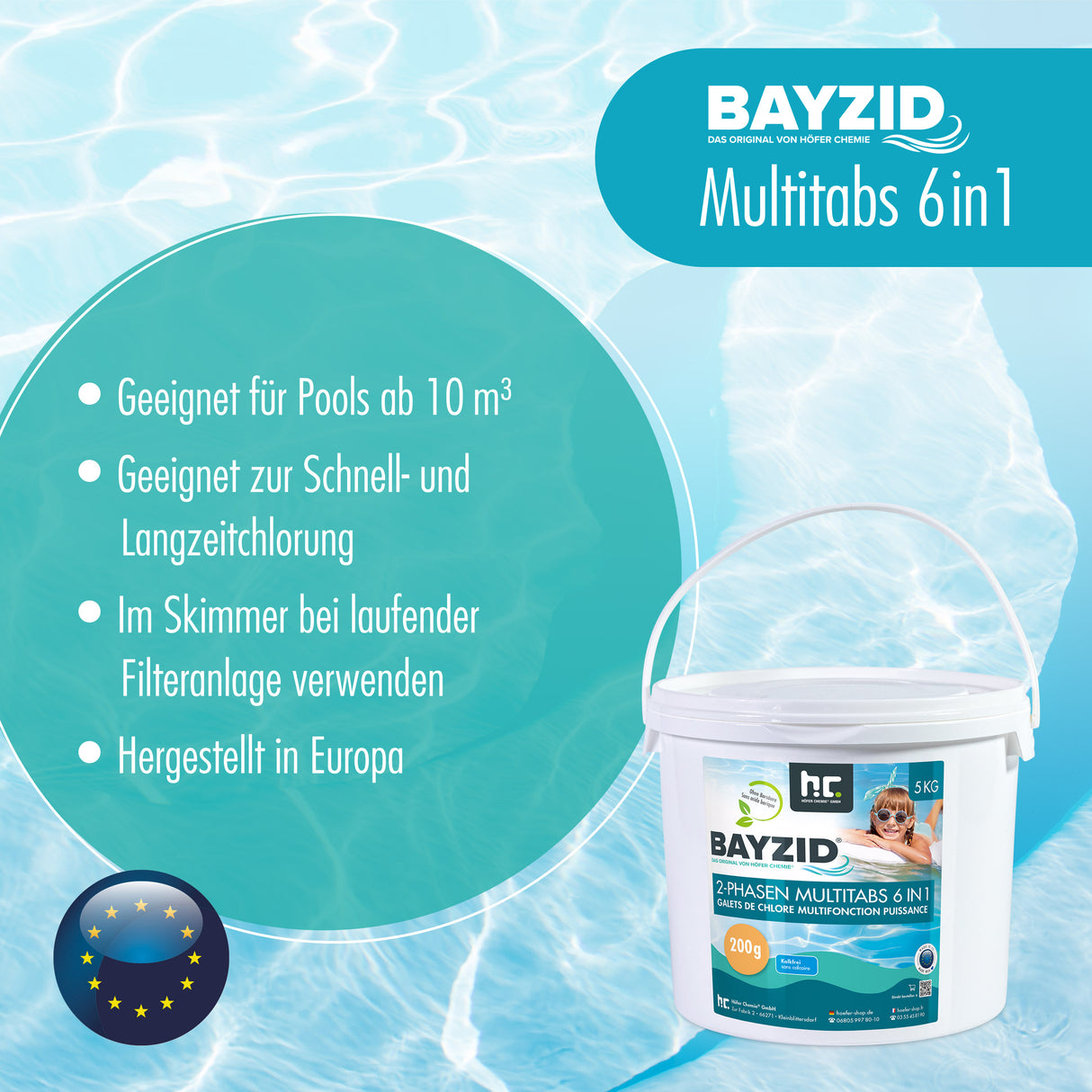 1 kg BAYZID® 2-Phasen-Multitabs 6in1, 200g