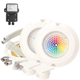 Spot sous-marin OKU - 30W LED RGB - avec transformateur de sécurité - SET 2