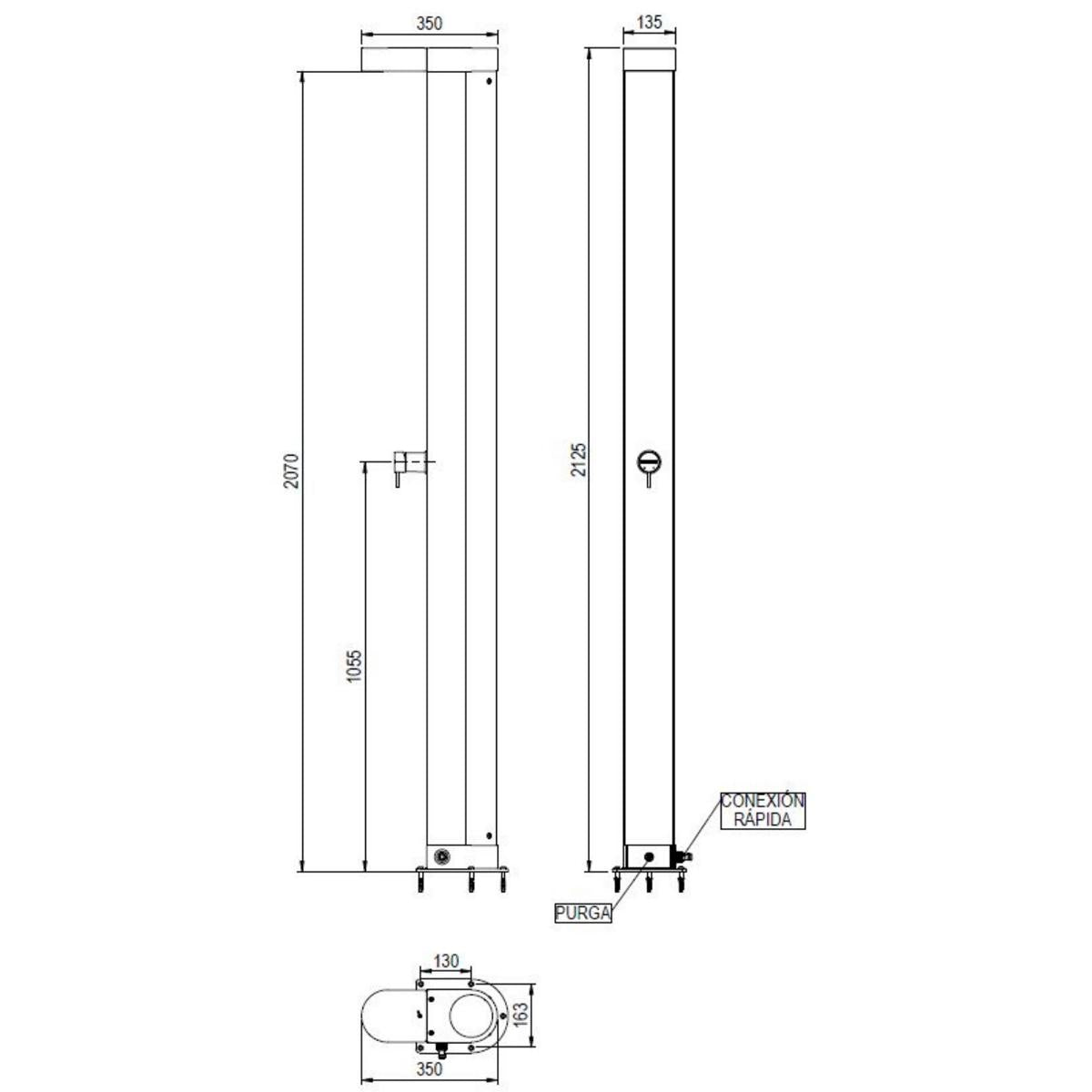 Solardusche Angel von Astral 30 Liter