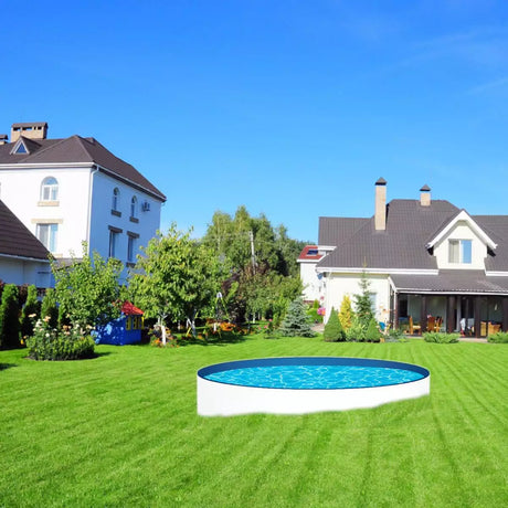 Piscine ronde à parois en acier