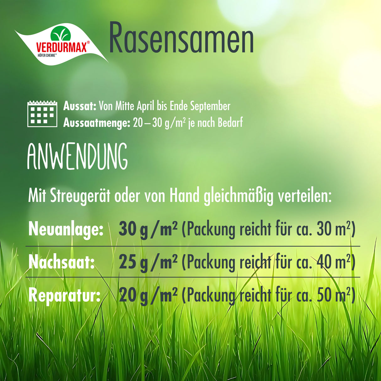 1 kg VERDURMAX® Rasensamen