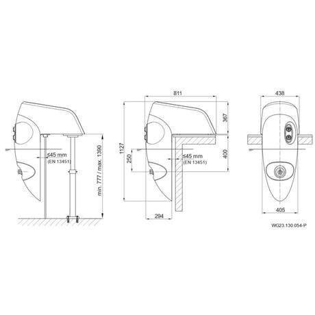 BADU Jet Perla 1,6 kW weiße LED - 40m³ /h - 230V