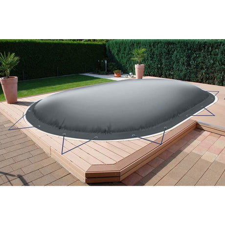 Couverture de piscine gonflable pour piscines de forme ovale