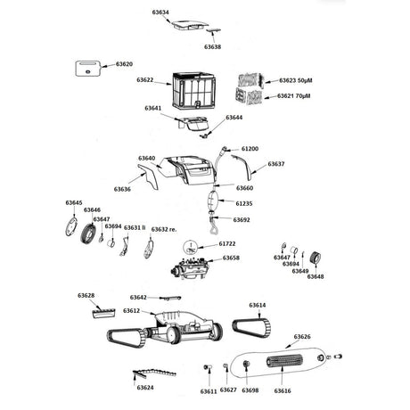 Jeu de cartouches filtrantes de remplacement 70my