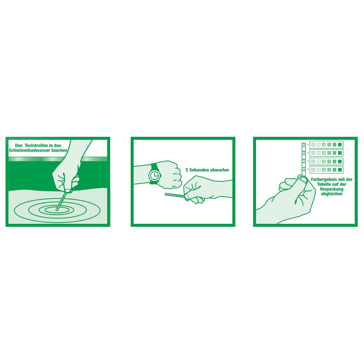 hth® TEST STREIFEN Cl/pH/Br/tH/TAC/Cy (25 Stück)