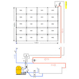 OKU Solar-Komplettset bis max. 40m² Wasseroberfläche