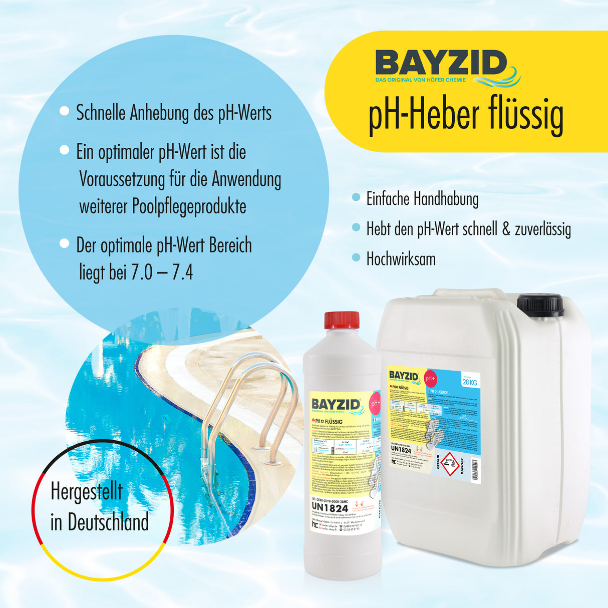 14 kg BAYZID® pH Plus flüssig