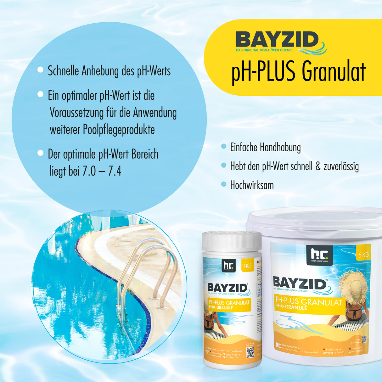 1 kg BAYZID® pH Plus Granulat