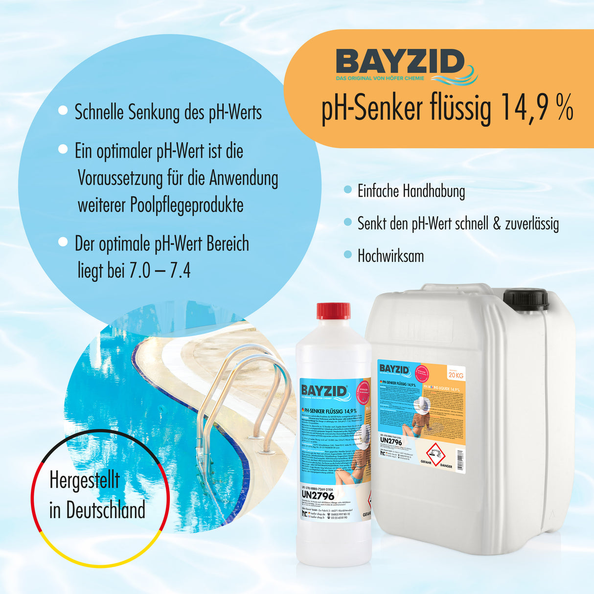 20 kg BAYZID® pH Minus flüssig