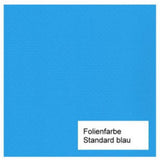 Poolfolie Ovalform in Standard Blau ohne Biese