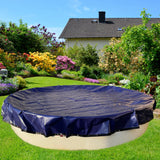 Bâche d'hiver pour piscine ovale 7,40m x 3,50m, 300 g/m² - bleue - Stock B