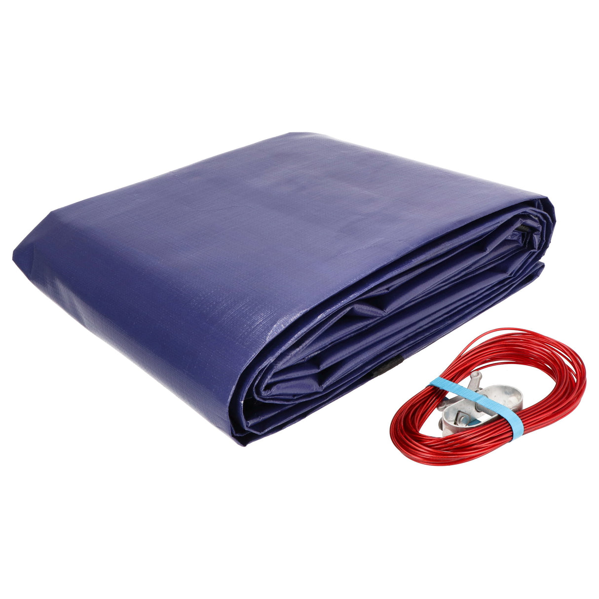 Bâche d'hiver pour piscine ronde 4,20 m, 300g/m² - bleue - B-stock