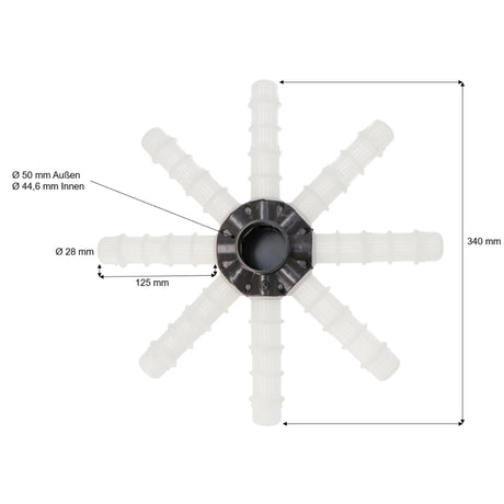 Croix de filtre pour Hawaii Ø 400mm