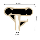 Kombi-Handlauf für Achtformbecken in Sand-Style